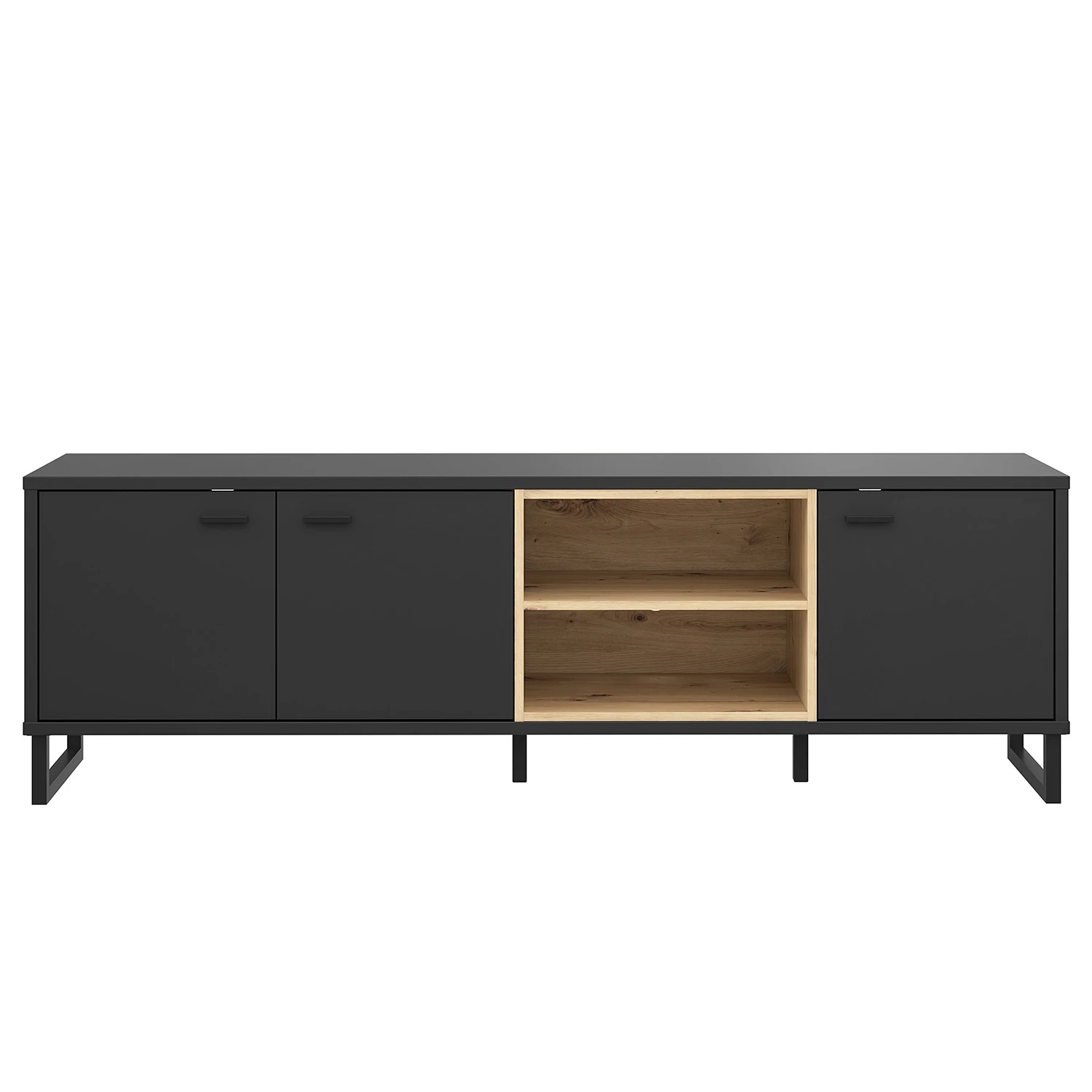 Loftscape TV-Lowboard Mazzo - Schwarz / Eiche Artisan Dekor 8 Loftscape TV-Lowboard Mazzo - Schwarz / Eiche Artisan Dekor – Bild 8