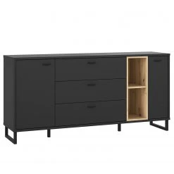 Loftscape Sideboard Mazzo - Schwarz / Eiche Artisan Dekor 18 Loftscape Sideboard Mazzo - Schwarz / Eiche Artisan Dekor -Wohnzimmermöbel boutique en ligne 1000285799 210819 12212500042 DETAILS P000000001000285799