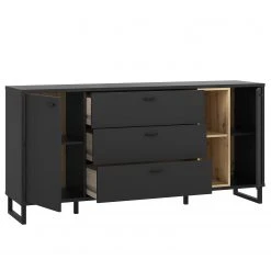 Loftscape Sideboard Mazzo - Schwarz / Eiche Artisan Dekor 22 Loftscape Sideboard Mazzo - Schwarz / Eiche Artisan Dekor -Wohnzimmermöbel boutique en ligne 1000285799 210819 12212500046 DETAILS P000000001000285799
