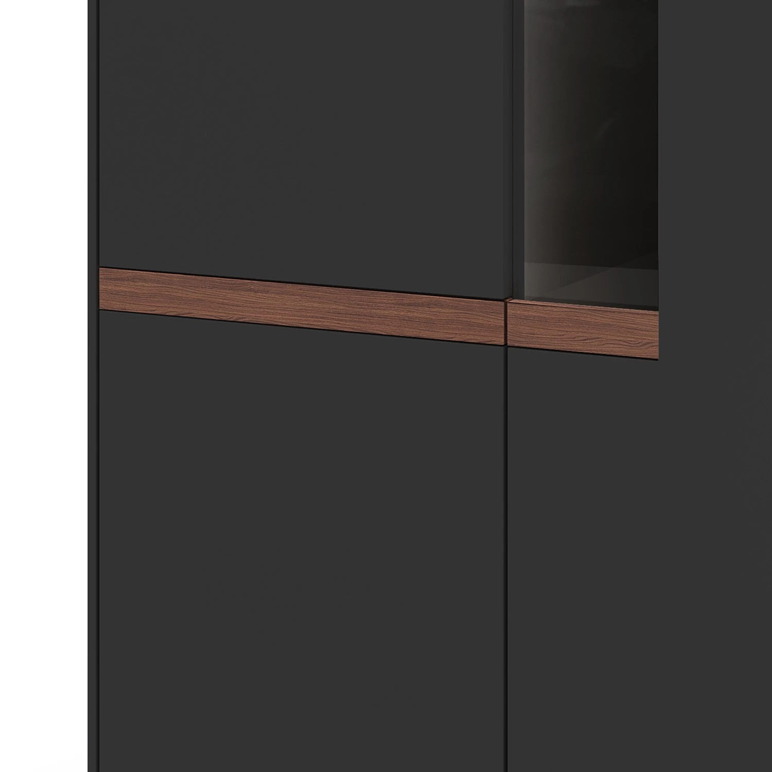 GWINNER Highboard Calea II - Matt Anthrazit / Nussbaum - Ohne Beleuchtung 3 GWINNER Highboard Calea II - Matt Anthrazit / Nussbaum - Ohne Beleuchtung – Bild 3