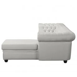 Ecksofa Dormir - Webstoff Sogol: Lichtgrau - Breite: 265 cm - Ottomane davorstehend rechts -Wohnzimmermöbel boutique en ligne 1000287625 210910 11435400732 DETAILS P000000001000287625