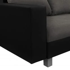 Loftscape Ecksofa Drayton - Kunstleder; Microfaser - Echtleder Soka / Microfaser Miako: Schwarz / Grau - Ottomane davorstehend rechts - Mit Hocker 18 Loftscape Ecksofa Drayton - Kunstleder; Microfaser - Echtleder Soka / Microfaser Miako: Schwarz / Grau - Ottomane davorstehend rechts - Mit Hocker -Wohnzimmermöbel boutique en ligne 1000287694 210910 11443801483 DETAILS P000000001000287694
