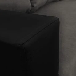 Loftscape Ecksofa Drayton - Kunstleder; Microfaser - Echtleder Soka / Microfaser Miako: Schwarz / Grau - Ottomane davorstehend rechts - Mit Hocker 19 Loftscape Ecksofa Drayton - Kunstleder; Microfaser - Echtleder Soka / Microfaser Miako: Schwarz / Grau - Ottomane davorstehend rechts - Mit Hocker -Wohnzimmermöbel boutique en ligne 1000287694 210910 11443901484 DETAILS P000000001000287694