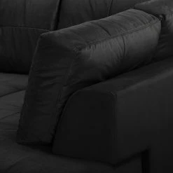 Loftscape Ecksofa Dert - Microfaser Jada: Schwarz - Ottomane davorstehend rechts 25 Loftscape Ecksofa Dert - Microfaser Jada: Schwarz - Ottomane davorstehend rechts -Wohnzimmermöbel boutique en ligne 1000287706 210930 133423000184 DETAILS P000000001000287706
