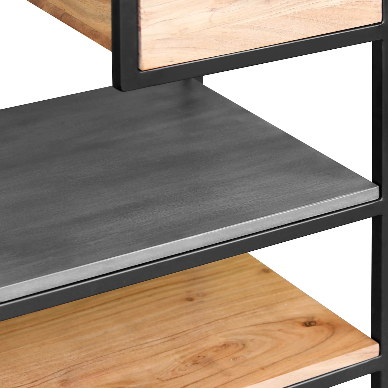 Ars manufacti Regal Conjo II - Akazie massiv / Eisen - Akazie / Schwarz 6 Ars manufacti Regal Conjo II - Akazie massiv / Eisen - Akazie / Schwarz – Bild 6