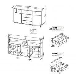 Loftscape Sideboard Intento II - Hochglanz Weiß / Anthrazit 19 Loftscape Sideboard Intento II - Hochglanz Weiß / Anthrazit -Wohnzimmermöbel boutique en ligne 1000288166 210827 12095400018 SKETCH DETAILS P000000001000288166 sketch