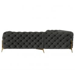 Jack & Alice Ecksofa Laviva IV - Samt Ravi: Anthrazit - 262 x 262 cm -Wohnzimmermöbel boutique en ligne 1000288795 210928 11412500220 DETAILS P000000001000288795