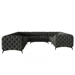 Jack & Alice Wohnlandschaft Laviva I - Samt Ravi: Anthrazit - Ausrichtung rechts 13 Jack & Alice Wohnlandschaft Laviva I - Samt Ravi: Anthrazit - Ausrichtung rechts -Wohnzimmermöbel boutique en ligne 1000288941 220325 030 DETAILS P000000001000288941