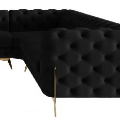 Jack & Alice Wohnlandschaft Laviva II - Samt Ravi: Schwarz - Ausrichtung links 19 Jack & Alice Wohnlandschaft Laviva II - Samt Ravi: Schwarz - Ausrichtung links -Wohnzimmermöbel boutique en ligne 1000288962 220325 090 DETAILS P000000001000288962