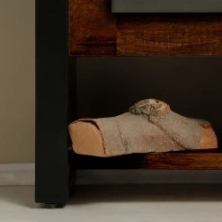 Red Living Elektrokamin Kalkutta - Mango massiv / Metall - Dunkelbraun -Wohnzimmermöbel boutique en ligne 1000289255 210908 06202200030 DETAILS P000000001000289255