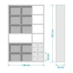Fredriks Aktenschrank-Kombination Emporio IV - Hochglanz Weiß 9 Fredriks Aktenschrank-Kombination Emporio IV - Hochglanz Weiß -Wohnzimmermöbel boutique en ligne 1000289339 211012 154205000512 SKETCH DETAILS P000000001000289339 sketch