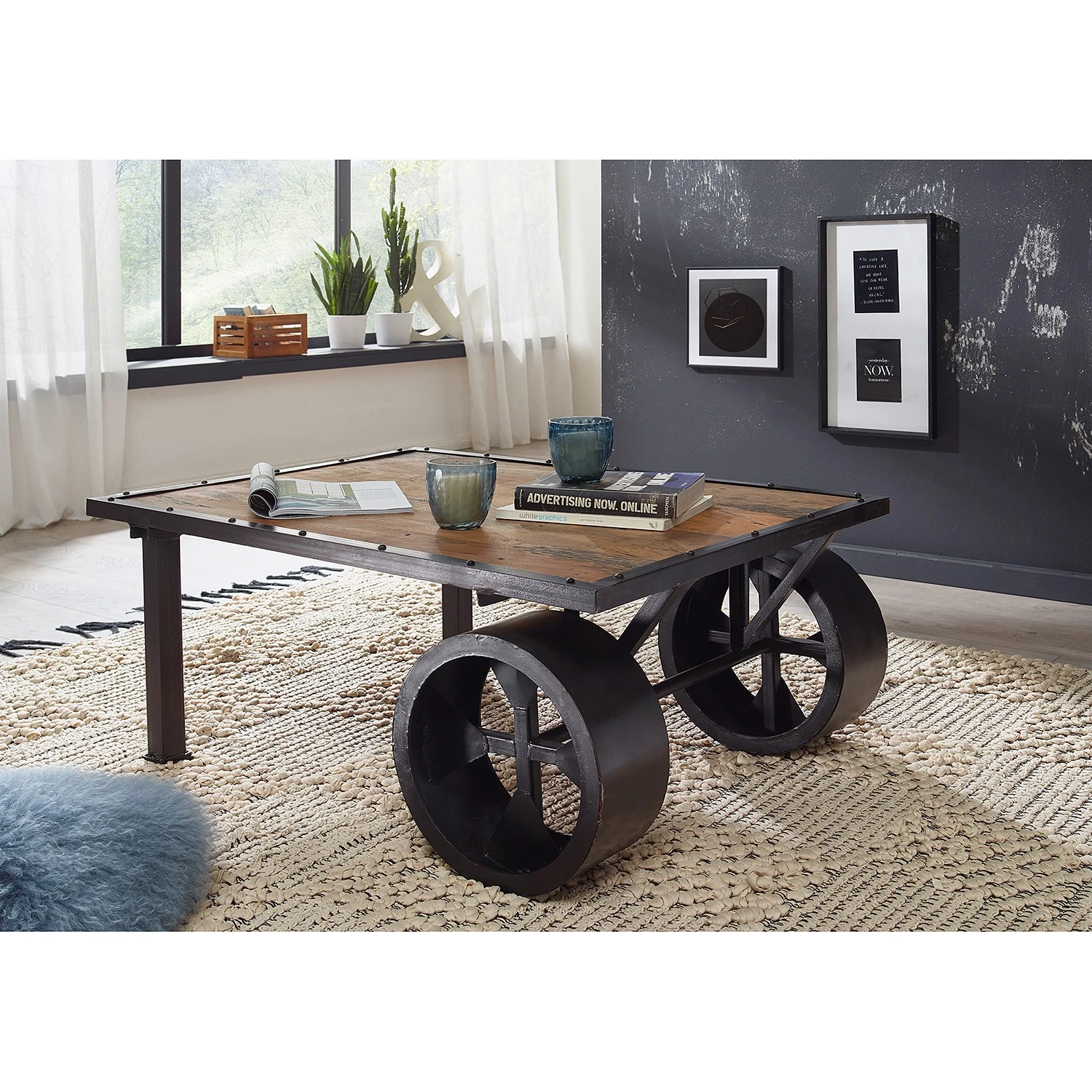 Ars manufacti Couchtisch Hayes I - Mango massiv / Eisen - Mango / Schwarz 2 Ars manufacti Couchtisch Hayes I - Mango massiv / Eisen - Mango / Schwarz – Bild 2