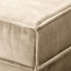 Fredriks Ecksofa Jurga - Samt Tomi: Creme - Longchair davorstehend rechts -Wohnzimmermöbel boutique en ligne 1000291966 210927 13071100880 DETAILS P000000001000291966