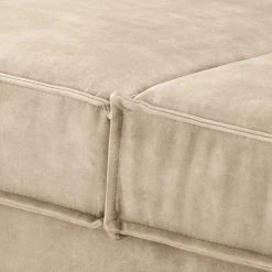 Fredriks Ecksofa Jurga - Samt Tomi: Creme - Longchair davorstehend rechts -Wohnzimmermöbel boutique en ligne 1000291966 210927 13071100882 DETAILS P000000001000291966