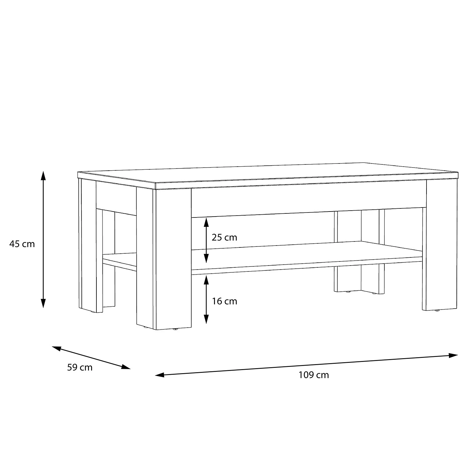 Loftscape Couchtisch Truth - Eiche Sonoma Dekor 5 Loftscape Couchtisch Truth - Eiche Sonoma Dekor – Bild 5