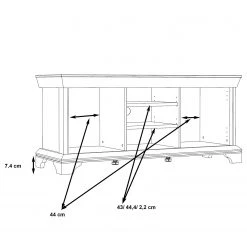 Ridgevalley TV-Lowboard Kimbark II - Pinie Weiß Dekor -Wohnzimmermöbel boutique en ligne 1000295072 210924 143049000586 SKETCH DETAILS P000000001000295072 sketch