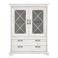 Ridgevalley Vitrinenschrank Kimbark I - Pinie Weiß Dekor -Wohnzimmermöbel boutique en ligne 1000295082 211125 14485300054 DETAILS P000000001000295082