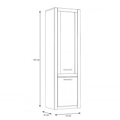 Loftscape Standvitrine Truth - Eiche Sonoma Dekor -Wohnzimmermöbel boutique en ligne 1000295087 211125 144855000560 SKETCH DETAILS P000000001000295087 sketch