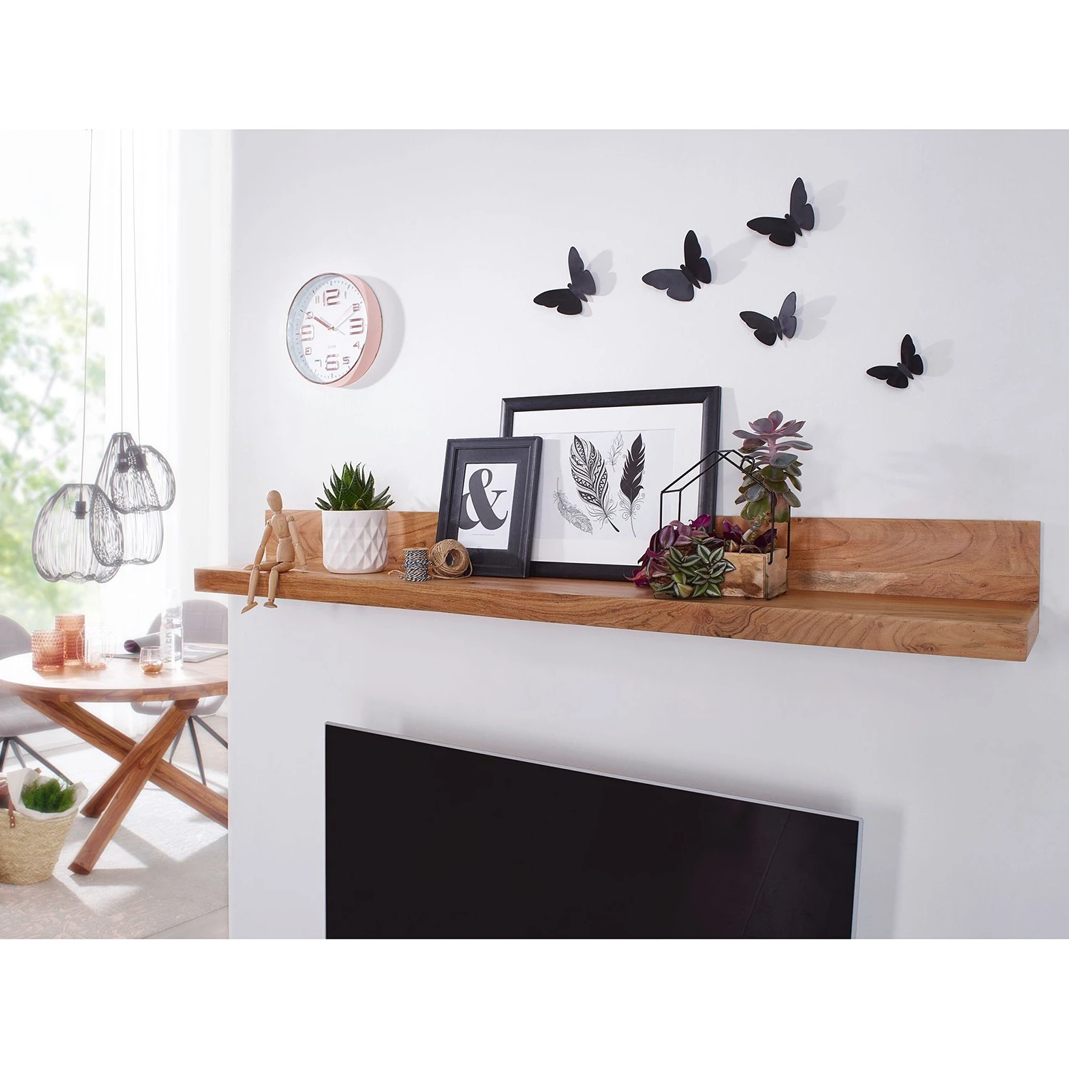 Ars Natura Wandregal Muquem - Akazie massiv 2 Ars Natura Wandregal Muquem - Akazie massiv – Bild 2