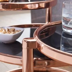 Loftscape Couchtisch Saiki - Glas / Metall - Schwarz / Kupfer 9 Loftscape Couchtisch Saiki - Glas / Metall - Schwarz / Kupfer -Wohnzimmermöbel boutique en ligne 1000296365 210929 063329000111 DETAILS P000000001000296365