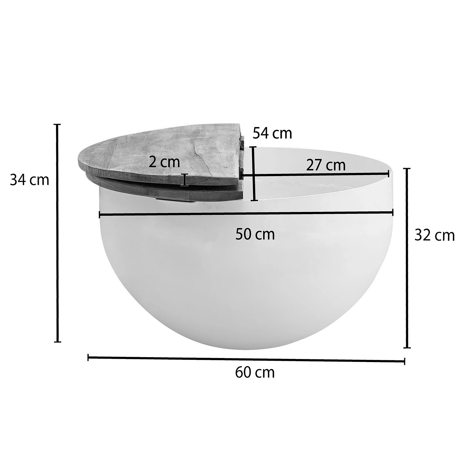 Ridgevalley Couchtisch Massaa III - Mango massiv / Metall - Mango / Weiß 8 Ridgevalley Couchtisch Massaa III - Mango massiv / Metall - Mango / Weiß – Bild 8