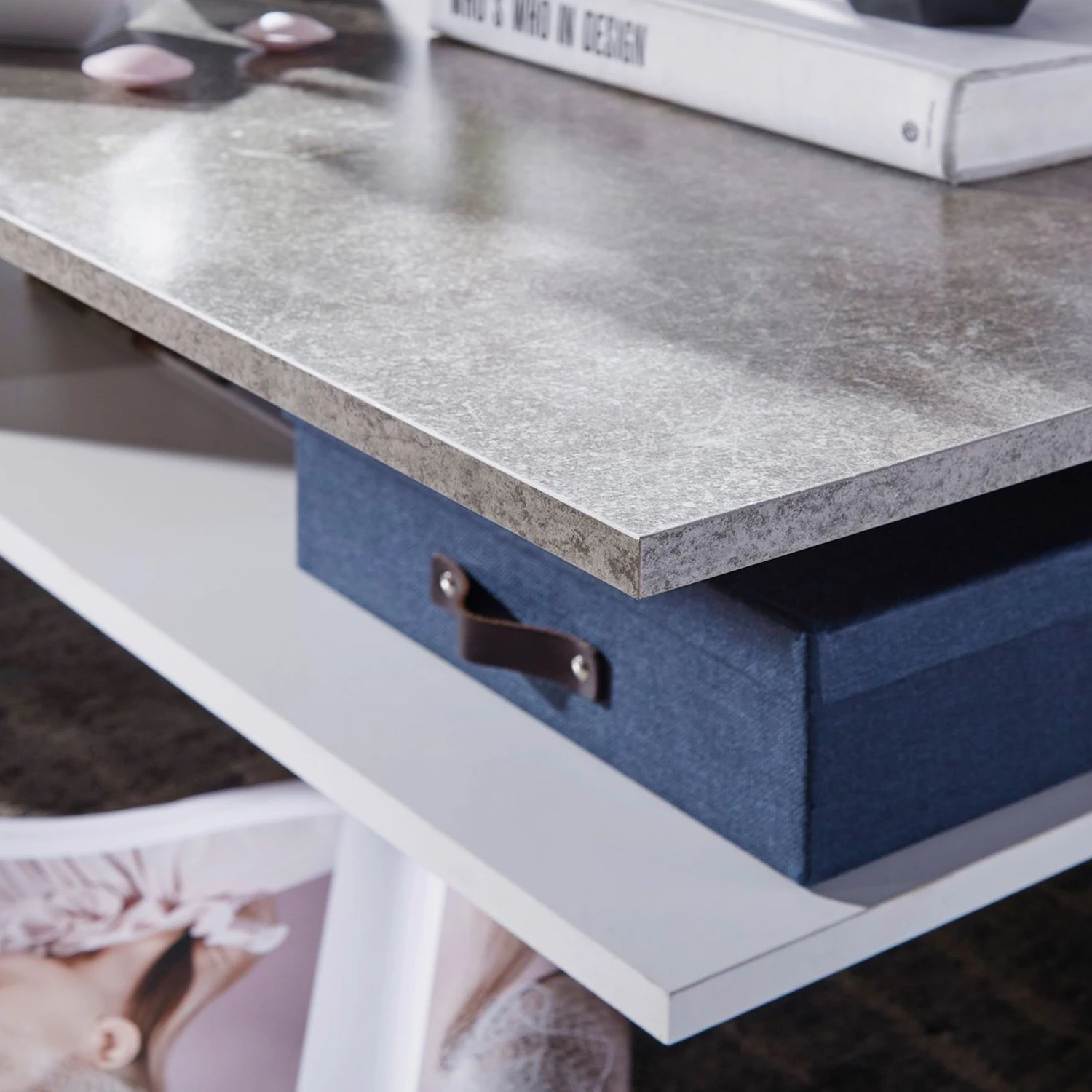 Loftscape Couchtisch Messina - Grauweiß 7 Loftscape Couchtisch Messina - Grauweiß – Bild 7