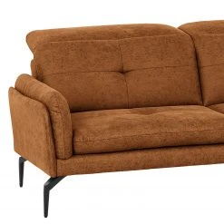 Loftscape Ecksofa Bosley - Antiklederlook - Microfaser Priya: Cognac - Longchair davorstehend rechts - Mit Hocker -Wohnzimmermöbel boutique en ligne 1000296745 211018 10240000902 DETAILS P000000001000296745