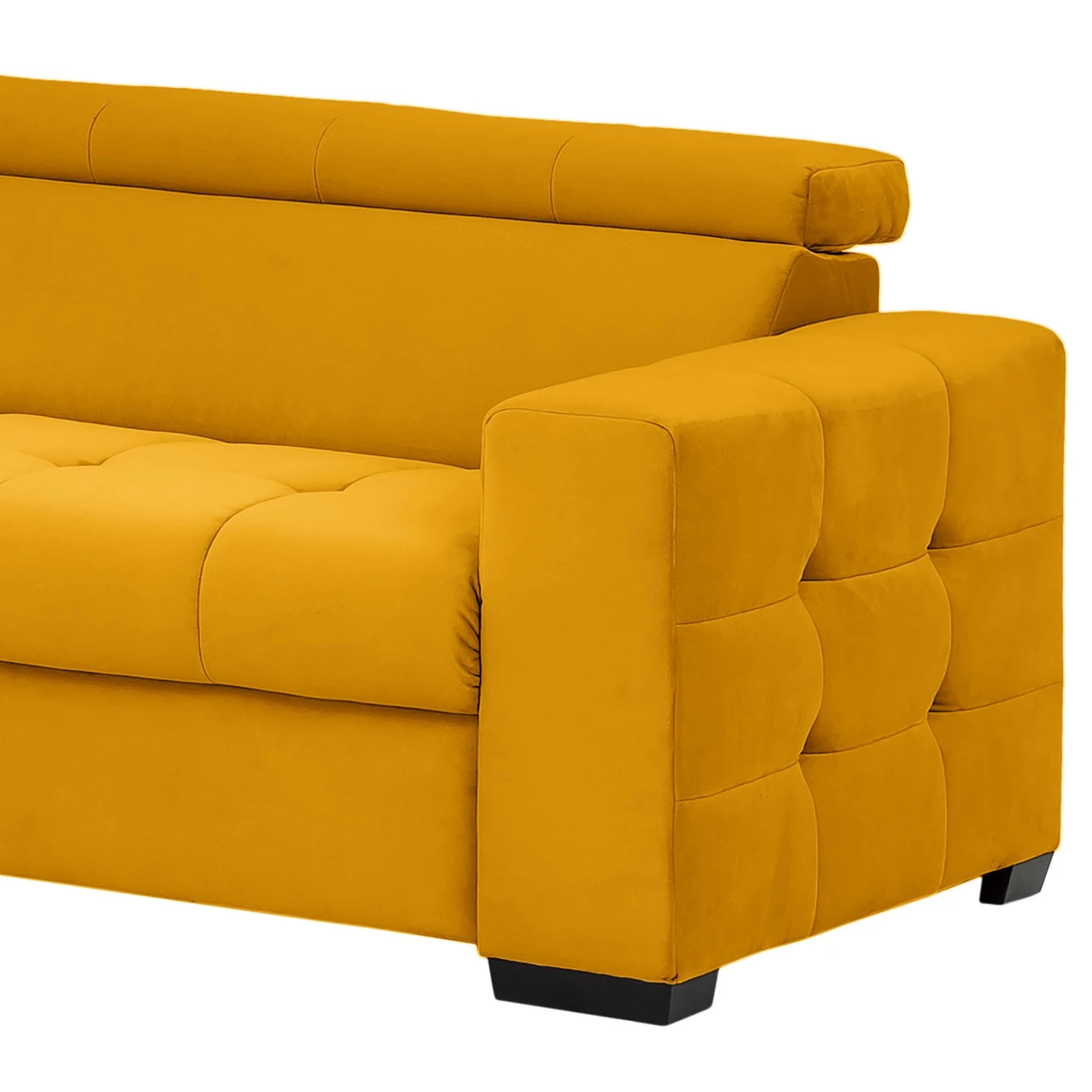 Loftscape Ecksofa Eloise - Microfaser Faria: Gelb - Ottomane davorstehend links - Ohne Schlaffunktion 5 Loftscape Ecksofa Eloise - Microfaser Faria: Gelb - Ottomane davorstehend links - Ohne Schlaffunktion – Bild 5