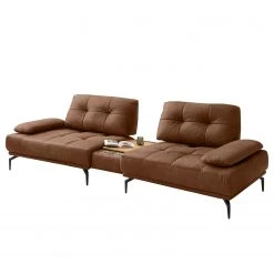 Fredriks Bigsofa Linville - Microfaser Torne: Rehbraun - Ohne Kopfstütze