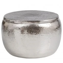 Red Living Couchtisch Conty - Metall - Silber