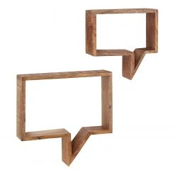 Norrwood Wandregal Darvel (2er-Set) - Mango massiv