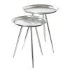 Loftscape Beistelltisch Hatta I - Metall - Silber