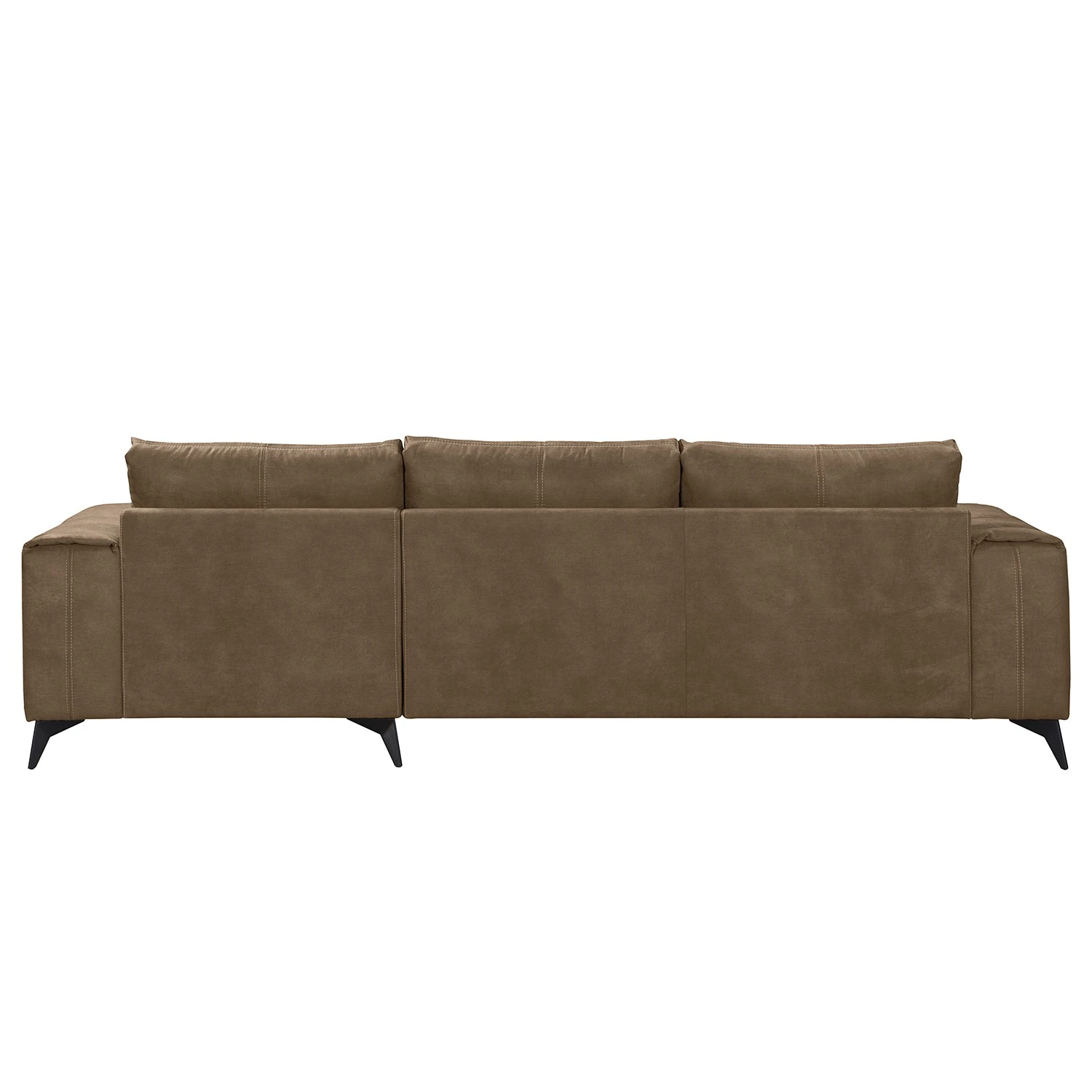 Loftscape Ecksofa Gatsby - Antiklederlook - Microfaser Zaira: Havanna - Longchair davorstehend rechts 2 Loftscape Ecksofa Gatsby - Antiklederlook - Microfaser Zaira: Havanna - Longchair davorstehend rechts – Bild 2