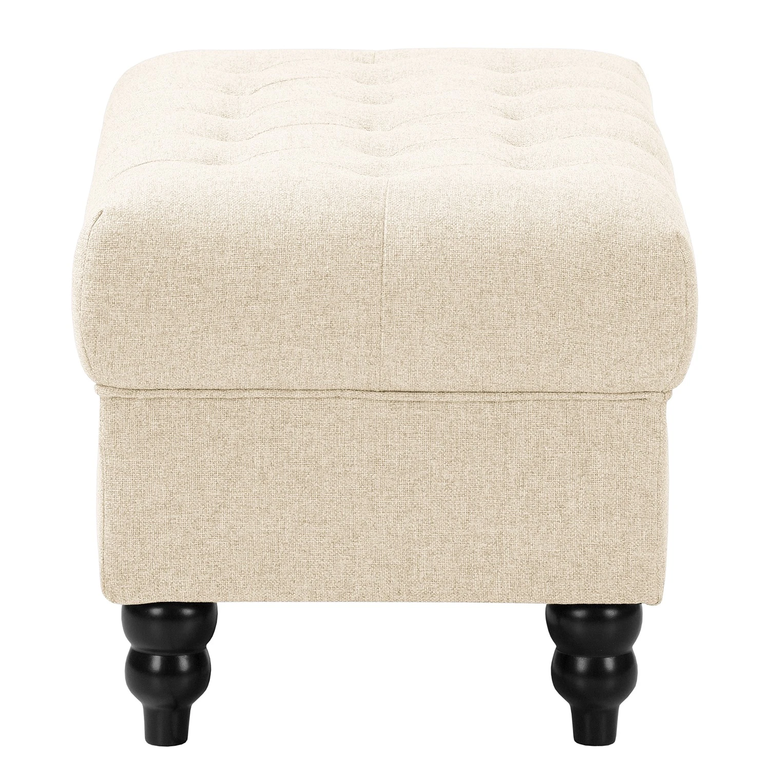 Red Living Polsterhocker Lovis - Webstoff Jazy: Creme 3 Red Living Polsterhocker Lovis - Webstoff Jazy: Creme – Bild 3