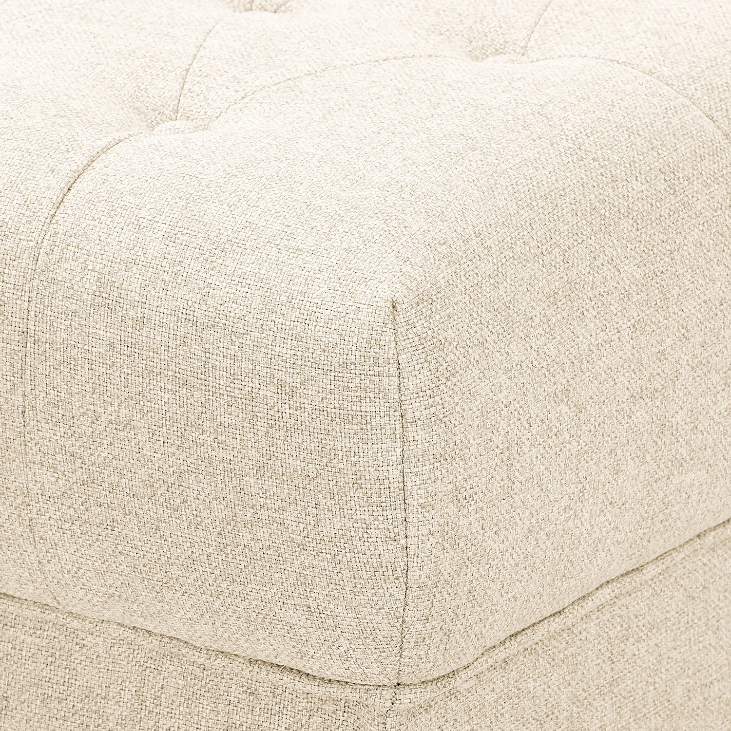 Red Living Polsterhocker Lovis - Webstoff Jazy: Creme 5 Red Living Polsterhocker Lovis - Webstoff Jazy: Creme – Bild 5