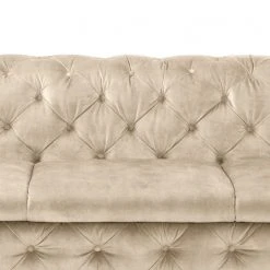 Red Living Sofa Merlin (3-Sitzer) - Samt Tomi: Creme -Wohnzimmermöbel boutique en ligne 1000298922 211214 18022801333 DETAILS P000000001000298922