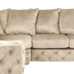 Red Living Ecksofa Grotta - Samt Tomi: Creme - Gleichschenklig - Ohne Schlaffunktion -Wohnzimmermöbel boutique en ligne 1000299054 211214 18030101565 DETAILS P000000001000299054