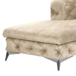 Ecksofa Merlin II - Samt Tomi: Creme - Longchair davorstehend links -Wohnzimmermöbel boutique en ligne 1000299174 211214 18052303073 DETAILS P000000001000299174