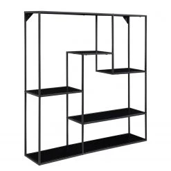 Red Living Wandregal Vapi I - Metall - Schwarz