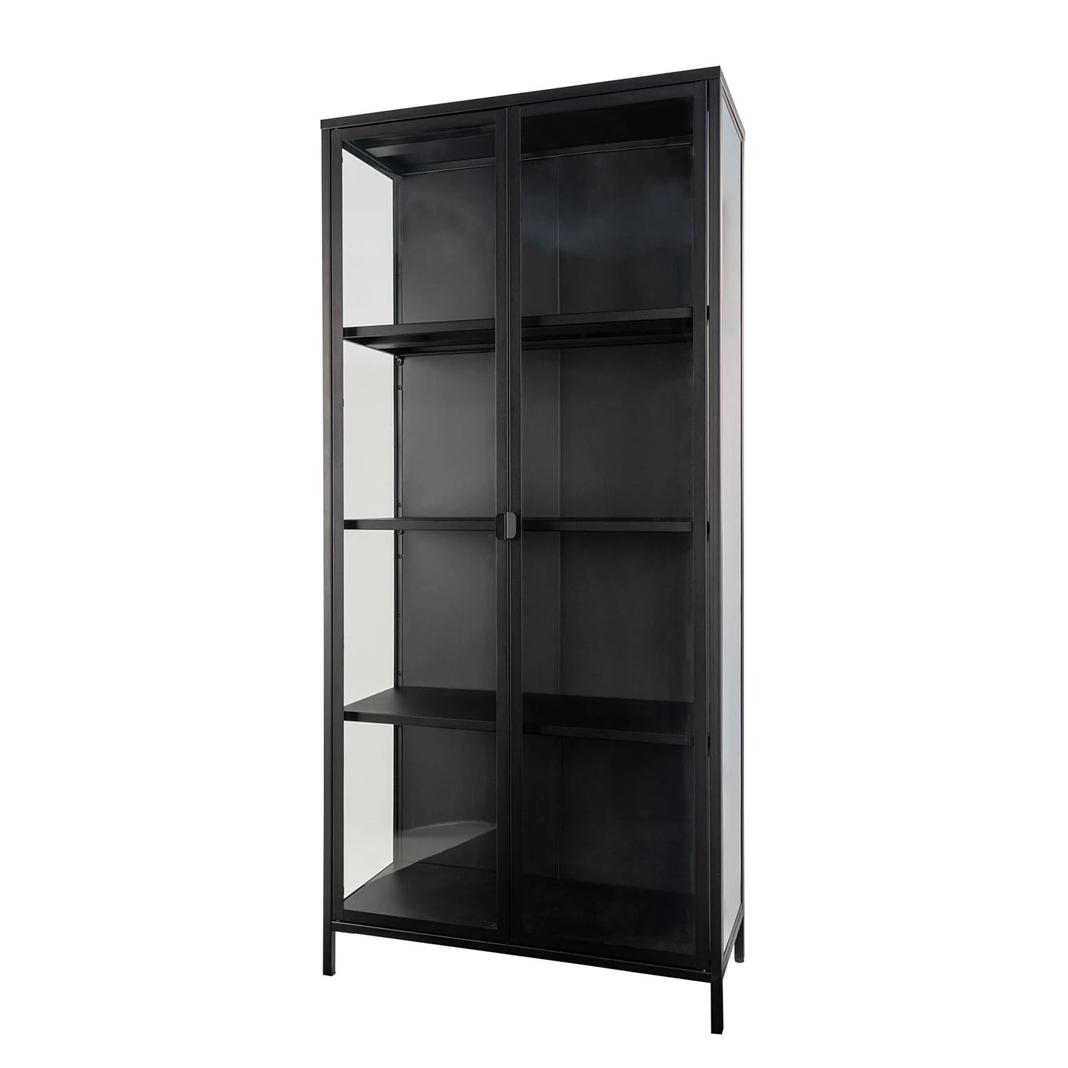 Red Living Vitrinenschrank Bagh - Metall - Schwarz 1 Red Living Vitrinenschrank Bagh - Metall - Schwarz