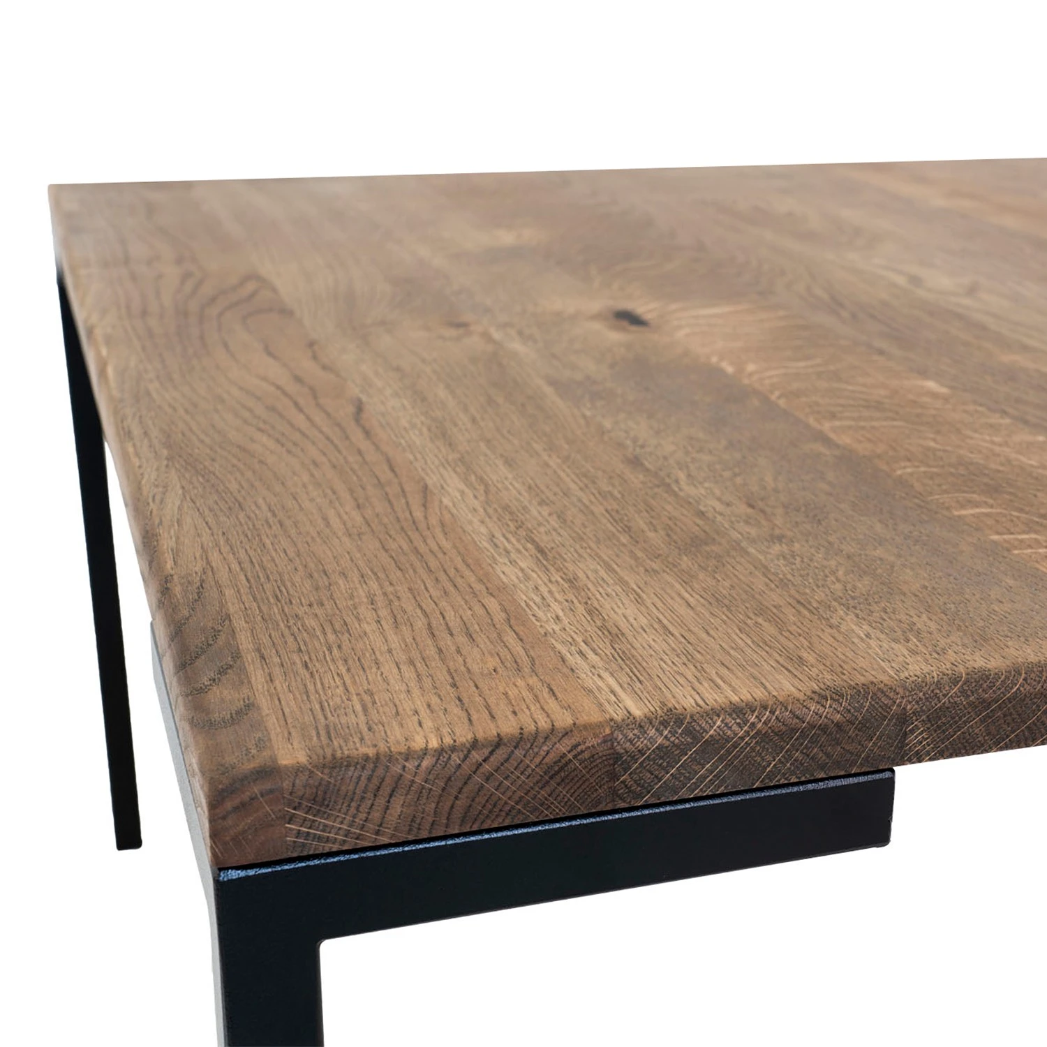 Red Living Couchtisch Luz II - Eiche massiv / Metall - Eiche Dunkel 4 Red Living Couchtisch Luz II - Eiche massiv / Metall - Eiche Dunkel – Bild 4