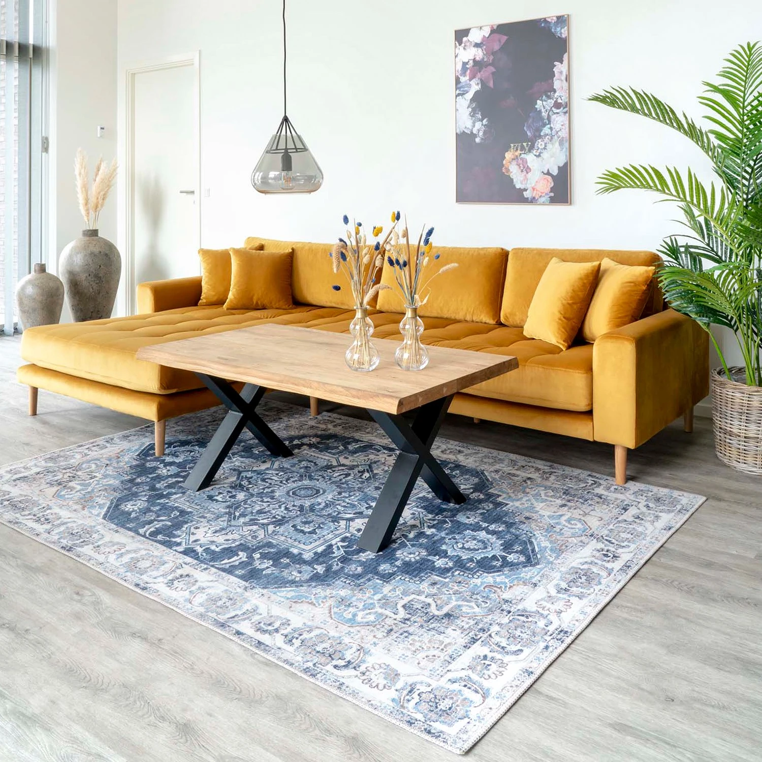 Red Living Couchtisch Togo - Eiche massiv / Metall - Eiche 2 Red Living Couchtisch Togo - Eiche massiv / Metall - Eiche – Bild 2