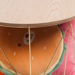 FLHF Beistelltisch Armina II - Akazie Dekor / Gold -Wohnzimmermöbel boutique en ligne 1000299479 211012 15341100094 DETAILS P000000001000299479