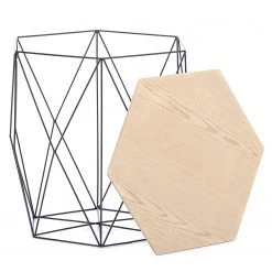 FLHF Beistelltisch Steria (3er-Set) - Akazie Dekor / Schwarz -Wohnzimmermöbel boutique en ligne 1000299480 211012 15341100091 DETAILS P000000001000299480