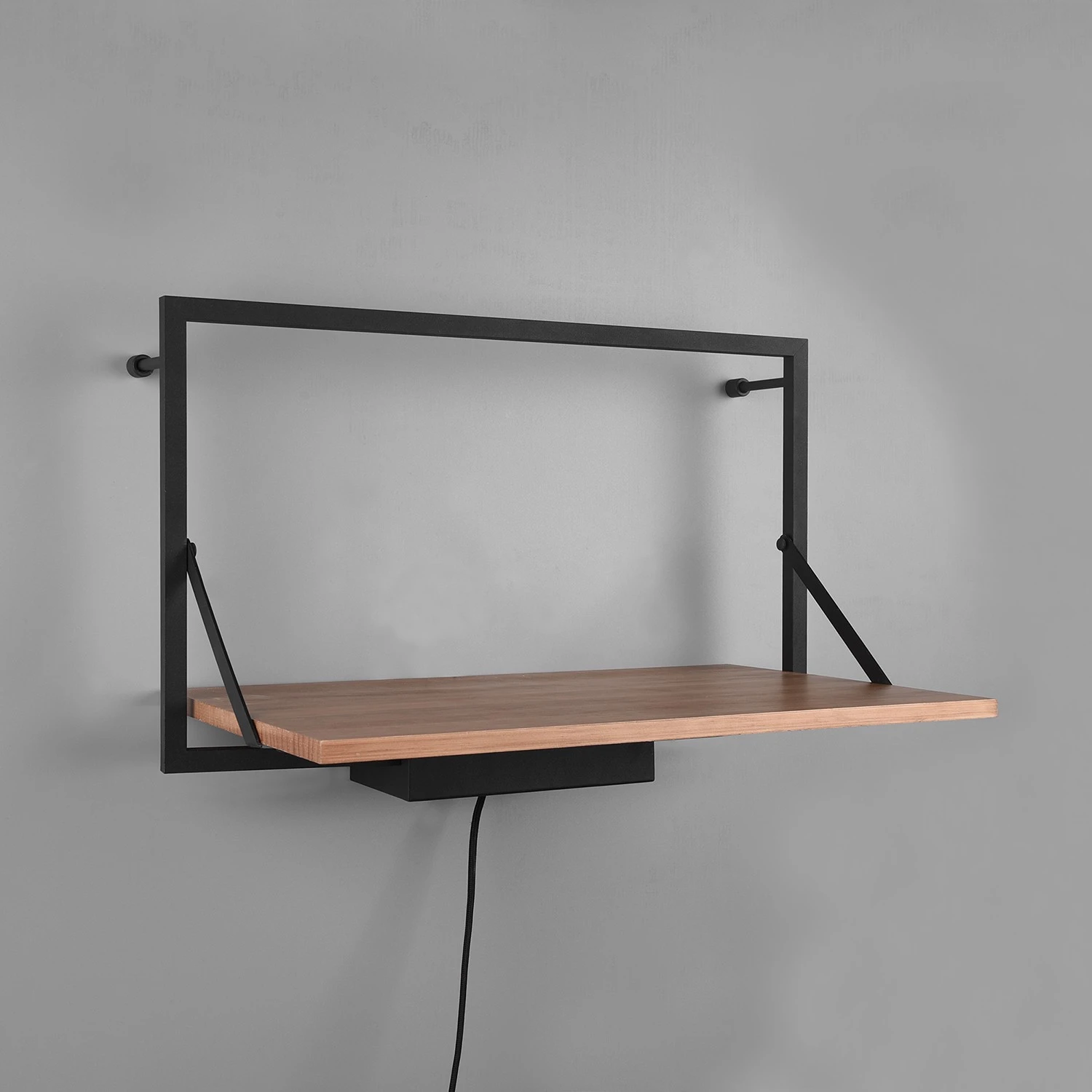 Red Living Wandregal Legno I - Inkl. Beleuchtung - Eukalytpus massiv / Metall - Eukalyptus / Schwarz - Breite: 50 cm 5 Red Living Wandregal Legno I - Inkl. Beleuchtung - Eukalytpus massiv / Metall - Eukalyptus / Schwarz - Breite: 50 cm – Bild 5