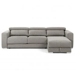 Loftscape Ecksofa Karrum - Chenille - Chenille Chaja: Hellgrau - Ottomane davorstehend rechts -Wohnzimmermöbel boutique en ligne 1000300363 211229 15021400186 DETAILS P000000001000300363
