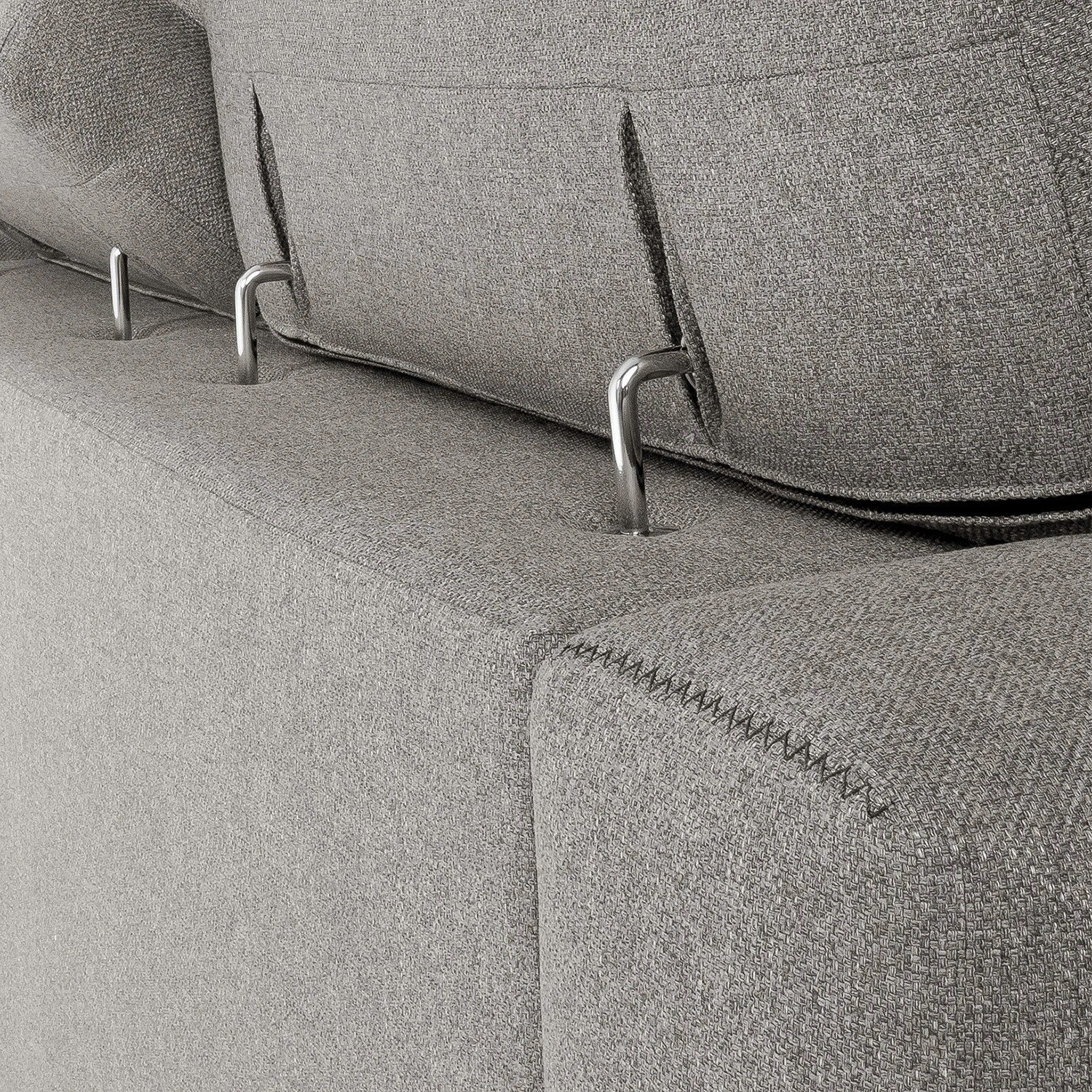 Loftscape Sofa Karrum (3-Sitzer) - Chenille - Chenille Chaja: Hellgrau 5 Loftscape Sofa Karrum (3-Sitzer) - Chenille - Chenille Chaja: Hellgrau – Bild 5