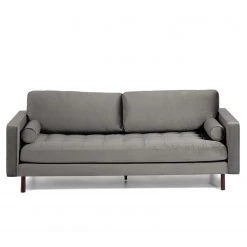 Loftscape Sofa Lazac (3-Sitzer) - Samt Juin: Grau -Wohnzimmermöbel boutique en ligne 1000300366 211229 15021600192 DETAILS P000000001000300366
