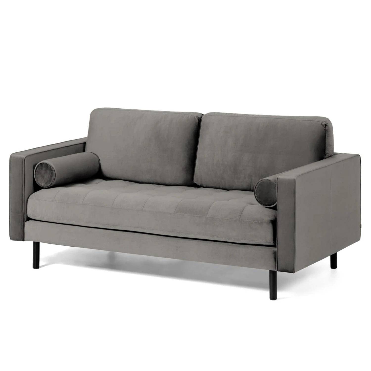 Loftscape Sofa Lazac (2-Sitzer) - Samt Juin: Grau 1 Loftscape Sofa Lazac (2-Sitzer) - Samt Juin: Grau