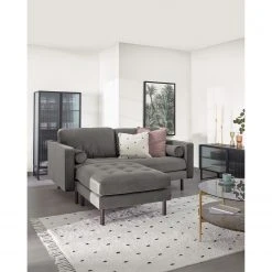 Loftscape Sofa Lazac (2-Sitzer) - Samt Juin: Grau 13 Loftscape Sofa Lazac (2-Sitzer) - Samt Juin: Grau -Wohnzimmermöbel boutique en ligne 1000300369 211229 15022100216 MOOD DETAILS P000000001000300369 mood